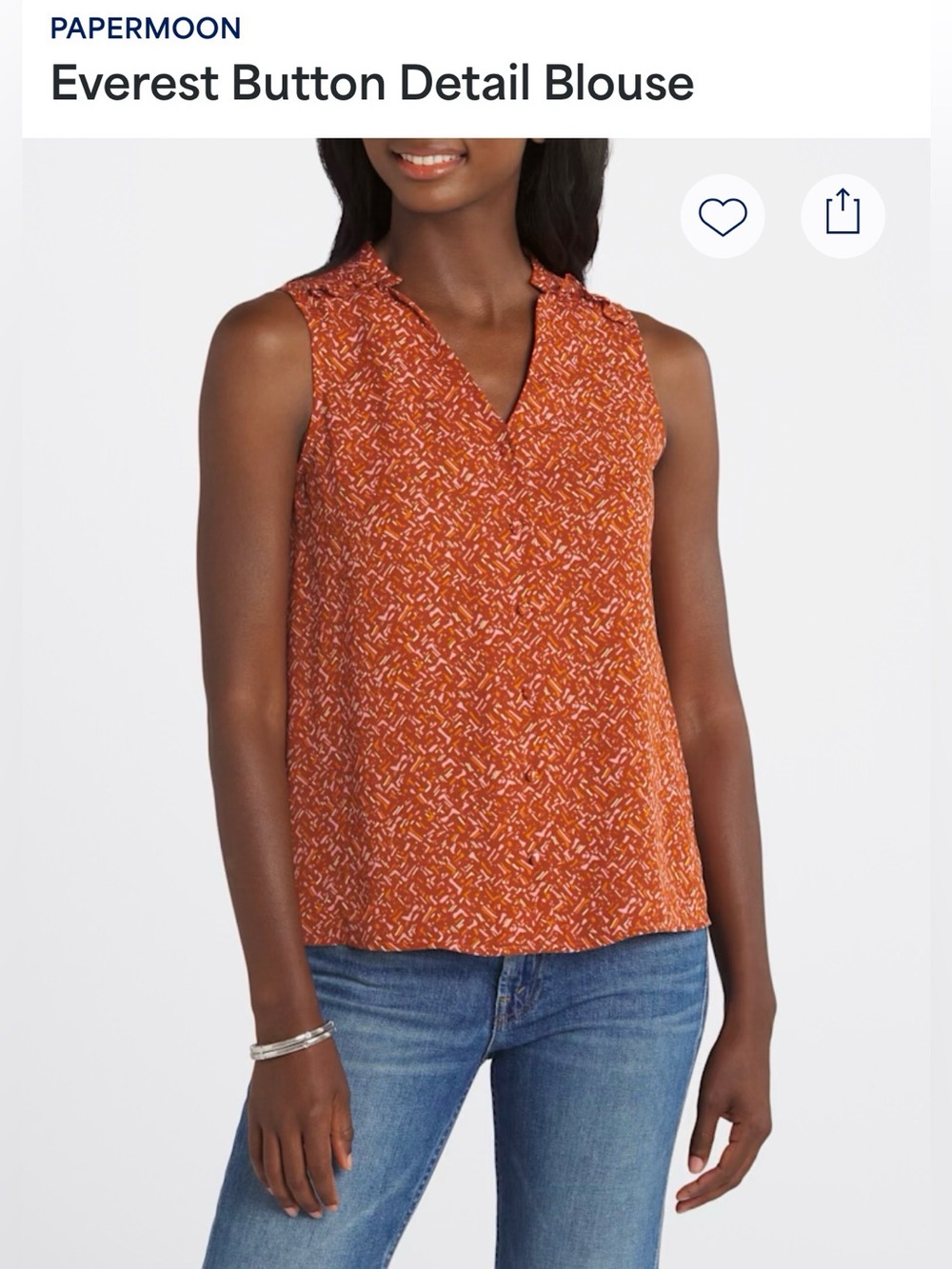Papermoon Everest Button Detailed Blouse